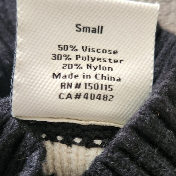 Varley Marcie Fair Isle Yoke Neck Knit Sweater - Picture 15 of 15